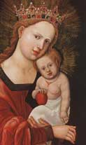 mary holding baby jesus